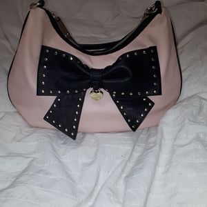 Betsey Johnson Hopeless Romantic Pink Hobo Purse